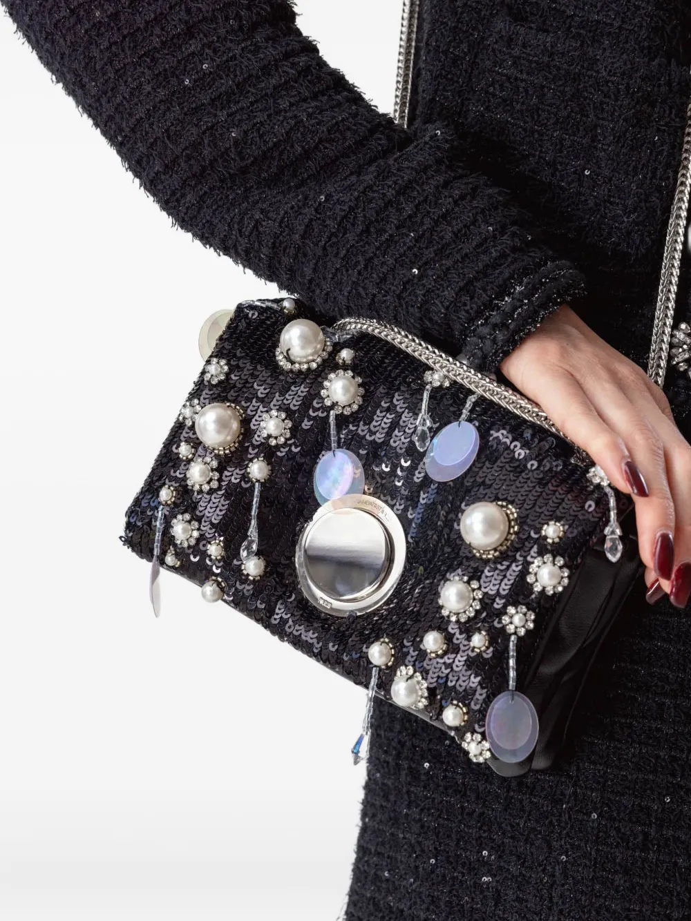 Giambattista Valli Mini Airbag Shoulder Bag In Multi
