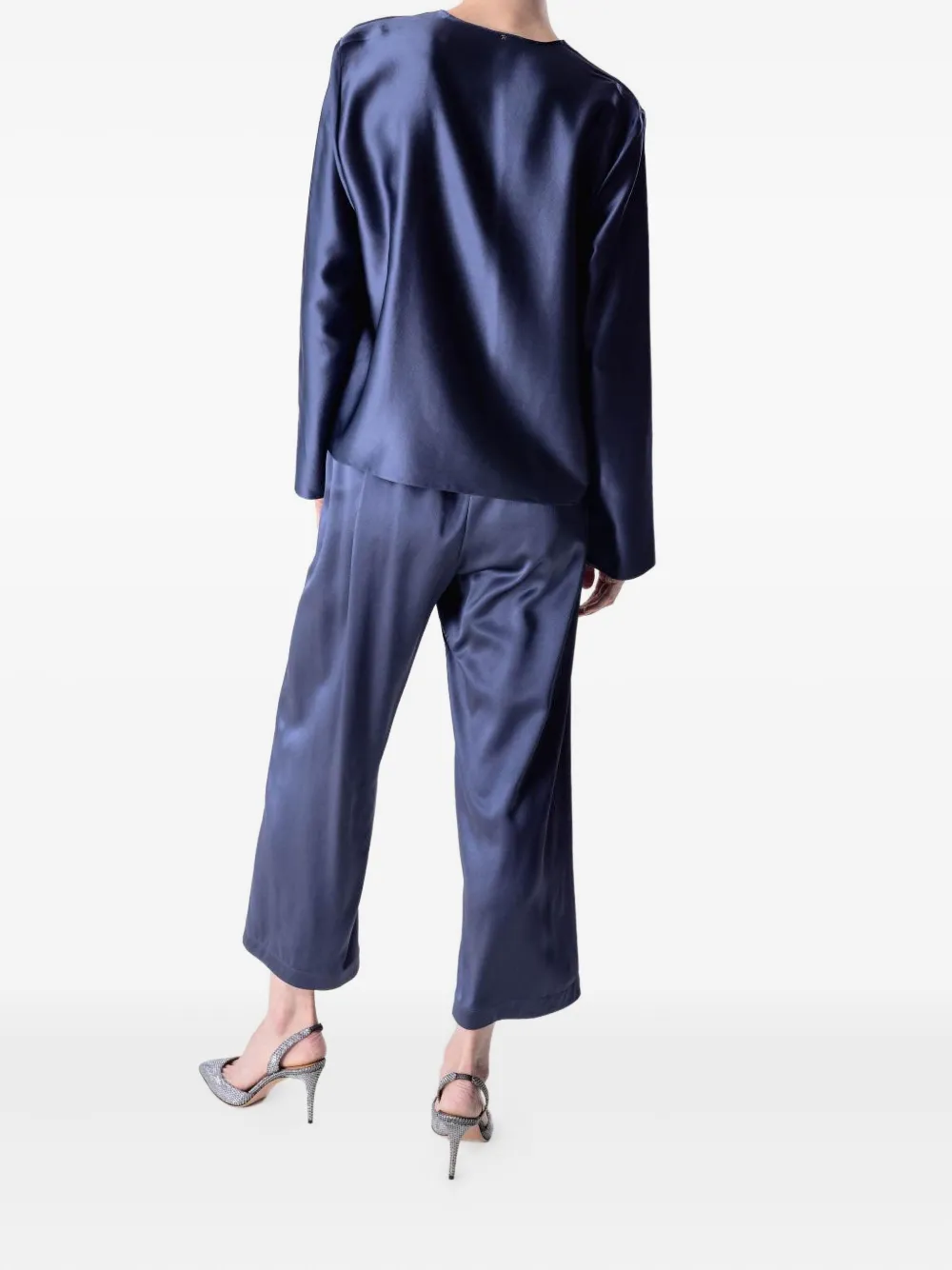 Peter Cohen House Blouse In Blue