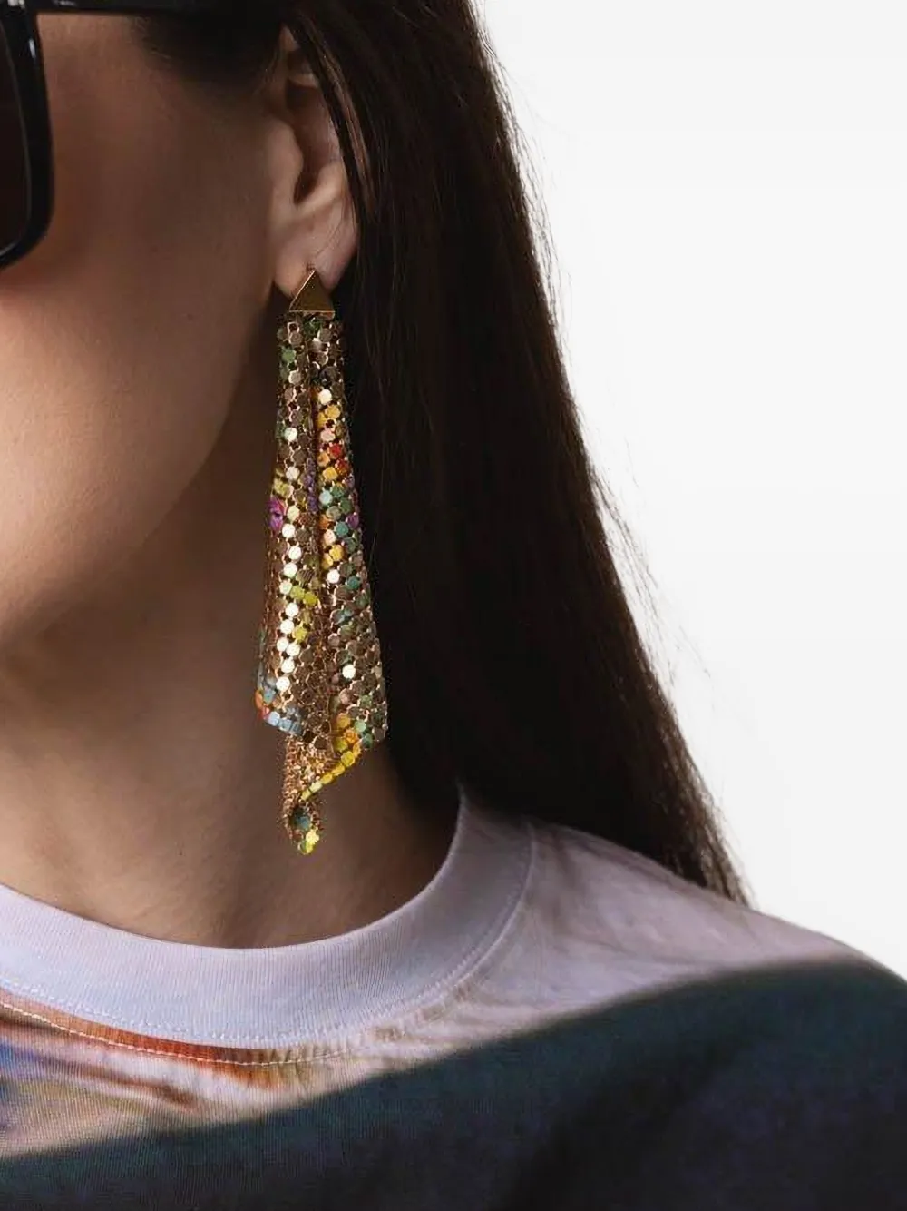 Rabanne Flower Boulce D'Oreill earrings - Geel