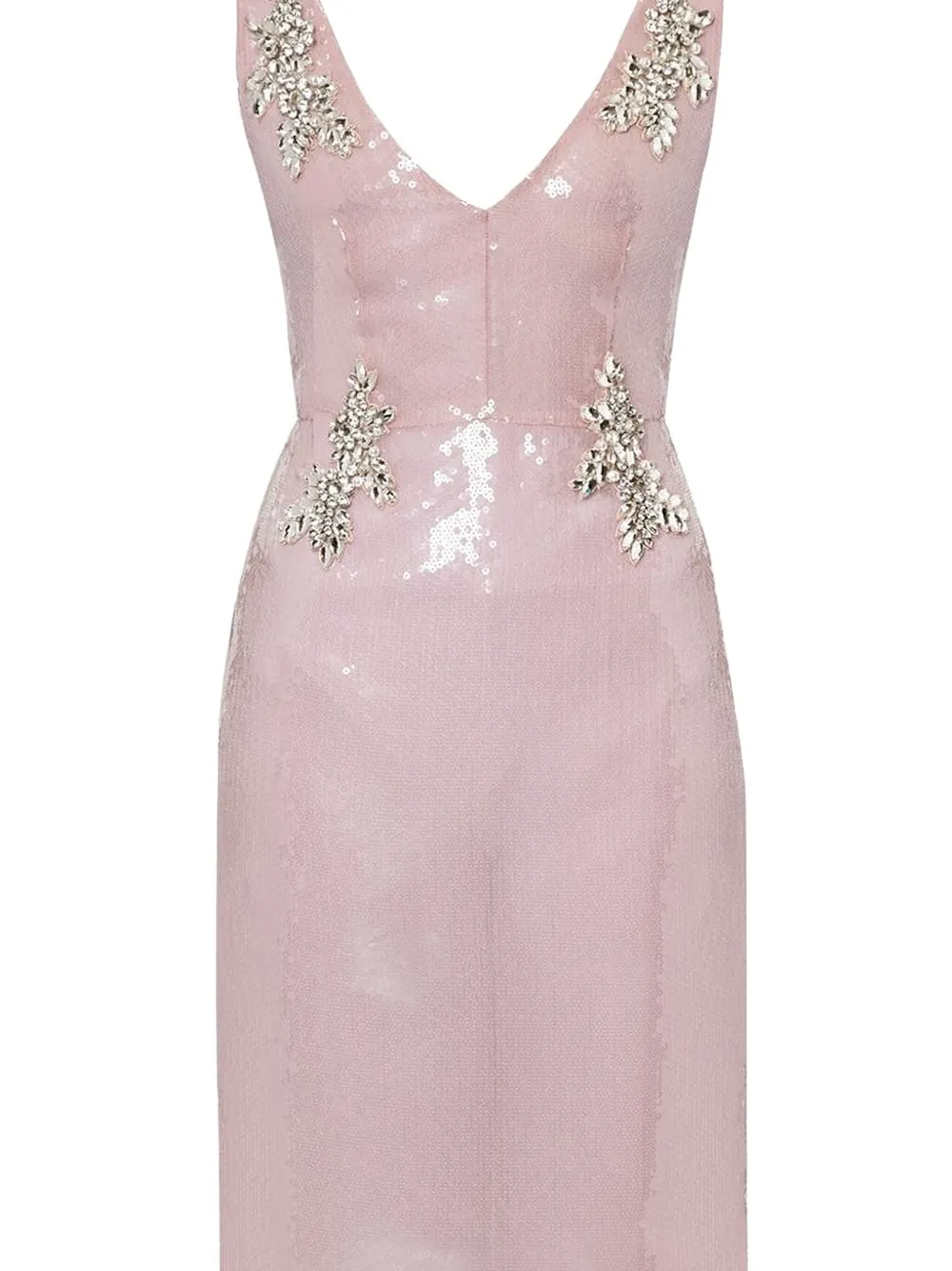 ERDEM sequin-embellished v-neck dress - Roze