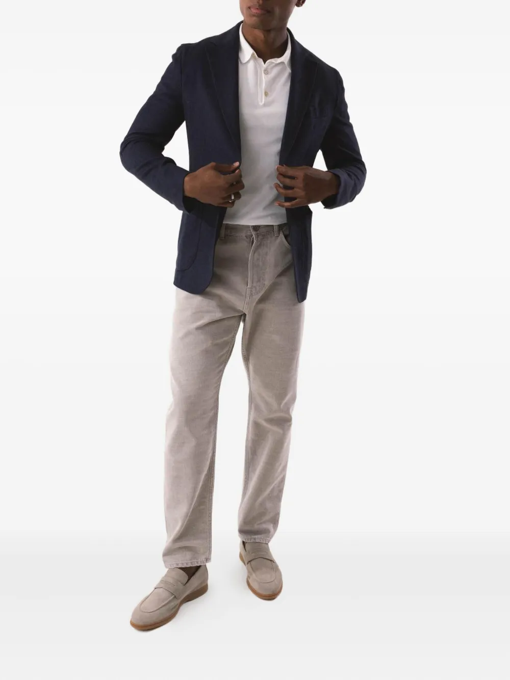 Eleventy single-breasted patch-pocket blazer | Blazers | Image 2