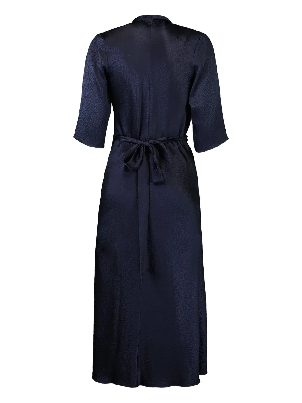 Peter Cohen Wrap-effect Midi Dress In Blue