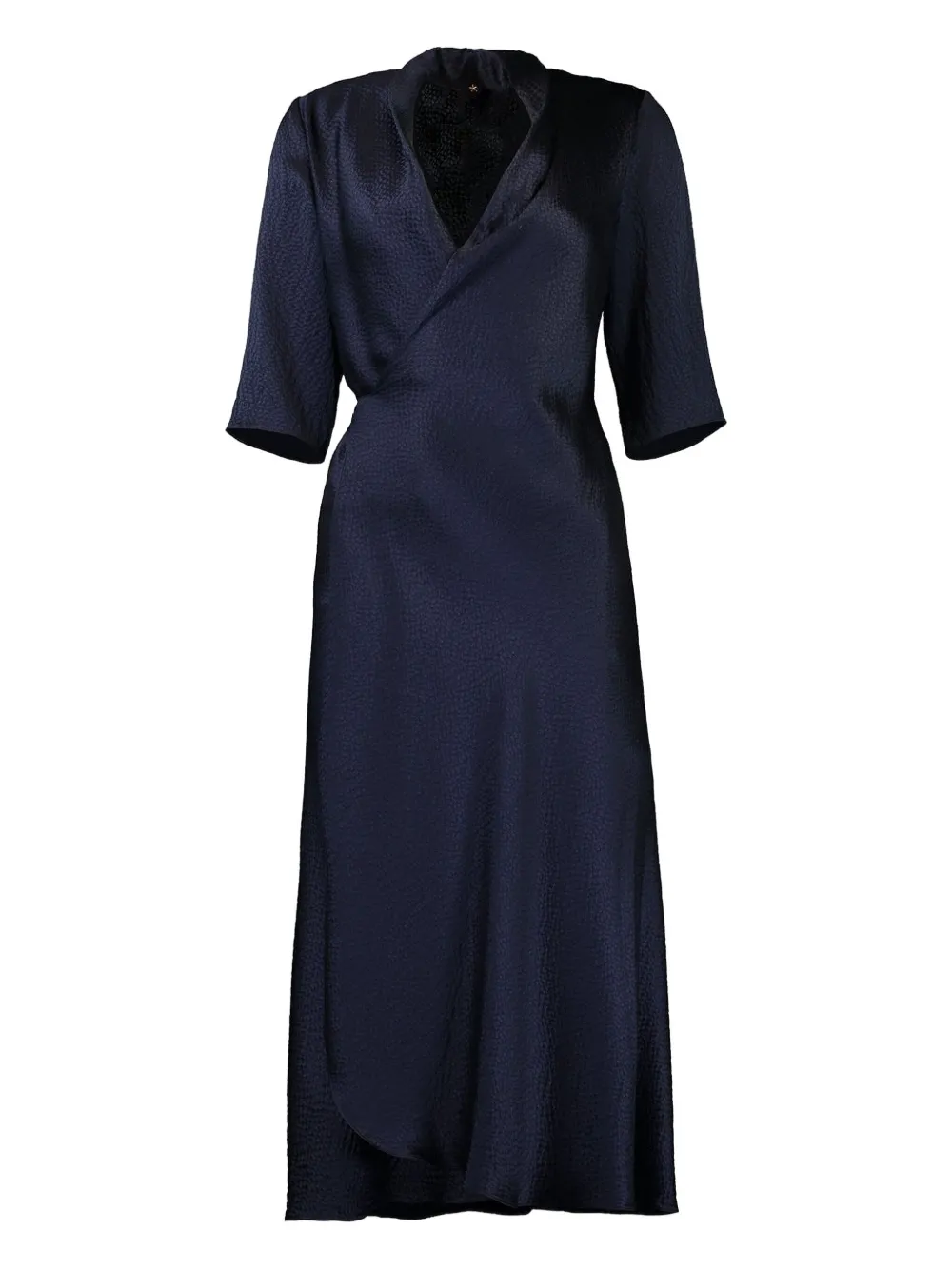 Peter Cohen wrap-effect midi dress | Blue | Image 1