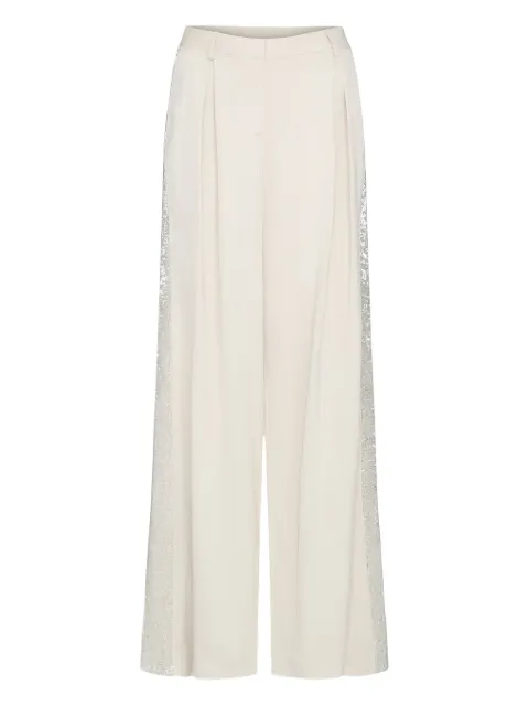 TWP Sullivan sequin-detailed pleated trousers