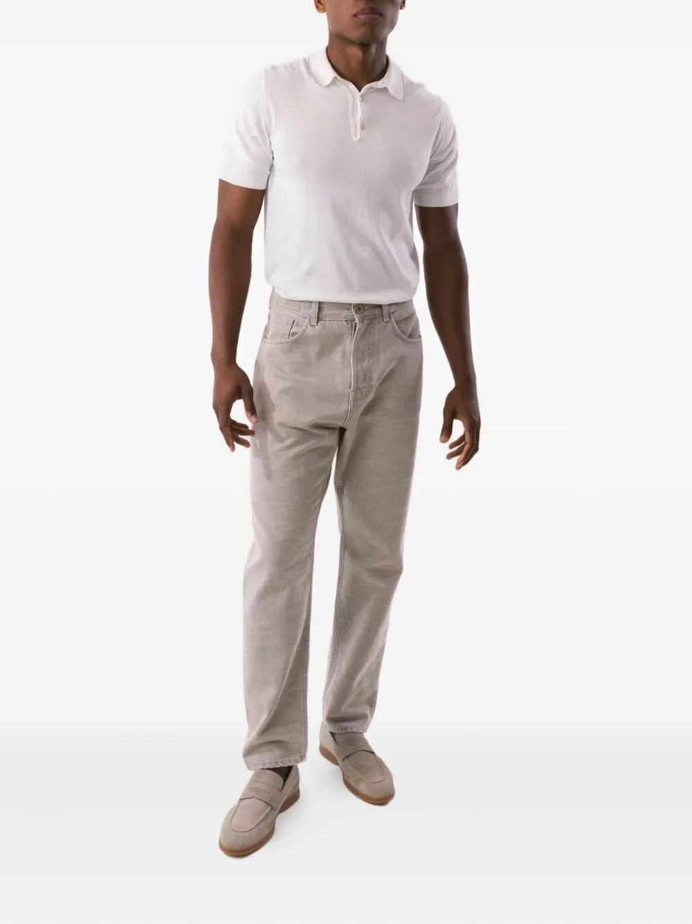 Eleventy short-sleeve polo shirt - Wit