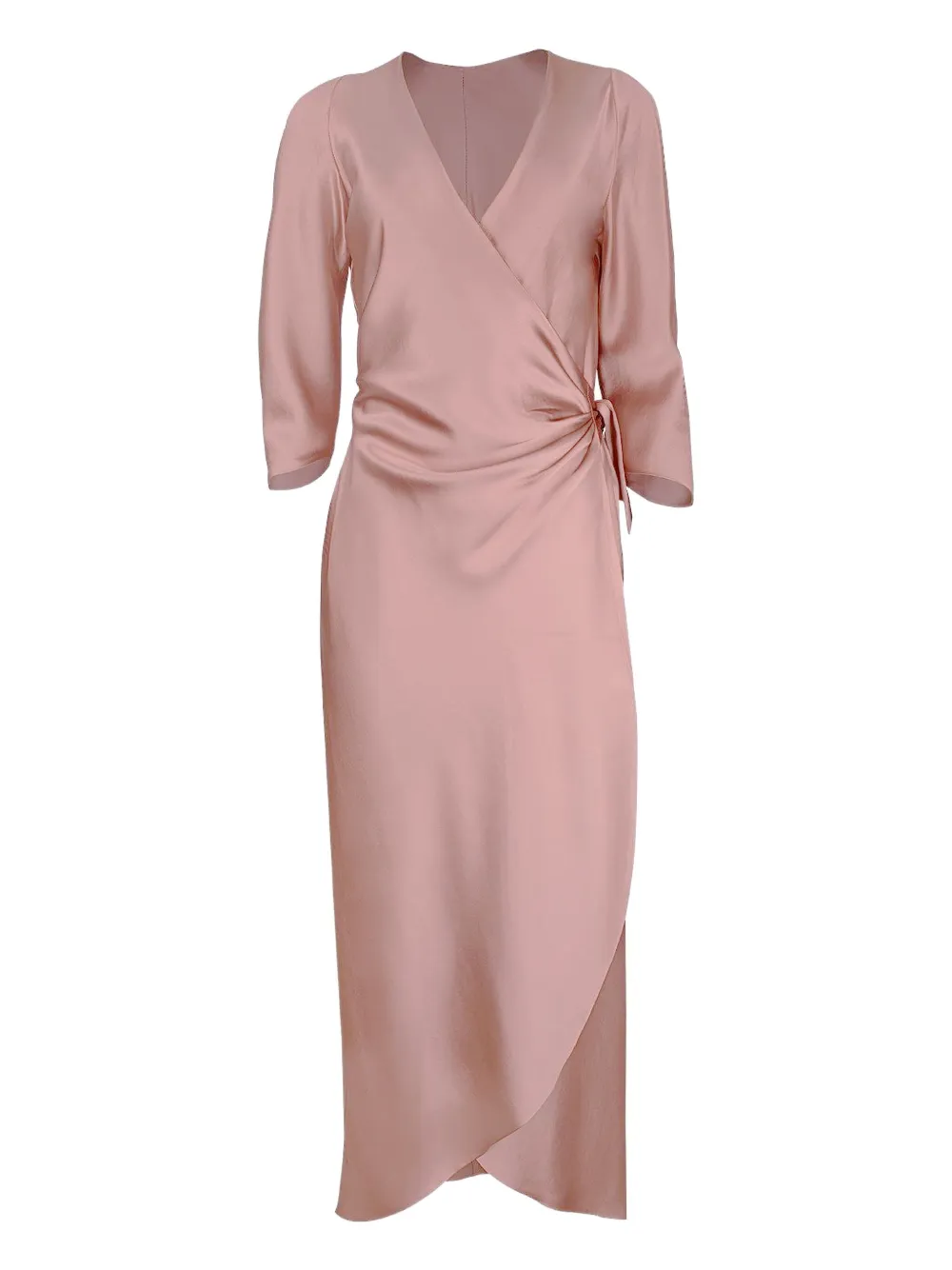Peter Cohen V-neck wrap dress - ピンク Peter Cohen V-neck wrap dress - ピンク