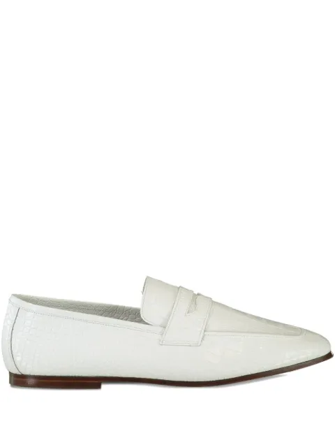 SOPHIQUE Essenziale crocodile-embossed loafers