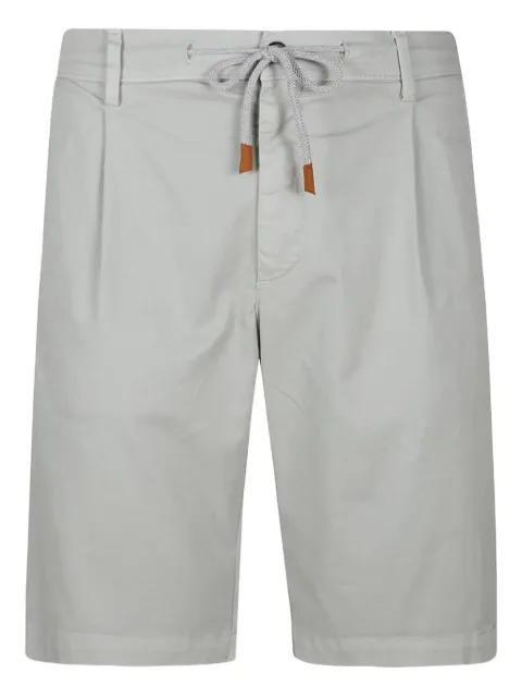 Eleventy pleated drawstring shorts