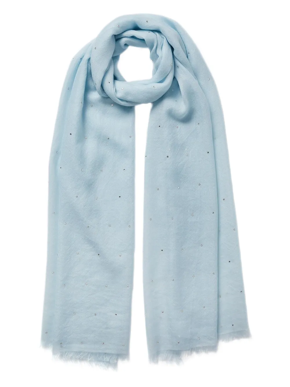 Jane Carr The Crystal Scarf In Blue
