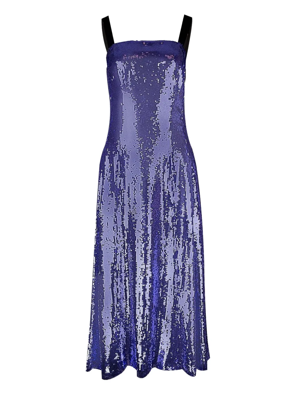 Adam Lippes Giovanna Sequin-embellished Midi Dress In Blue