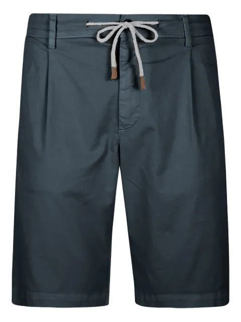 Eleventy pleated drawstring shorts