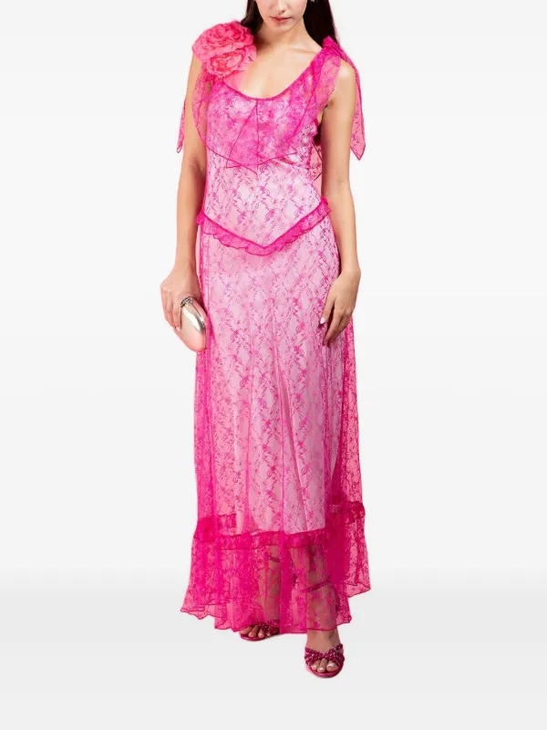belt lace dress Silk White Belted Lace Dress – Monique Lhuillier