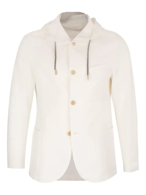 Eleventy hooded buttoned jacket