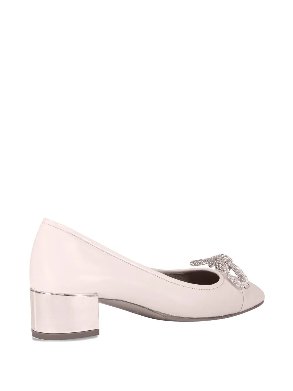 Aquazzura 35mm Parisina bow-embellished pumps Beige