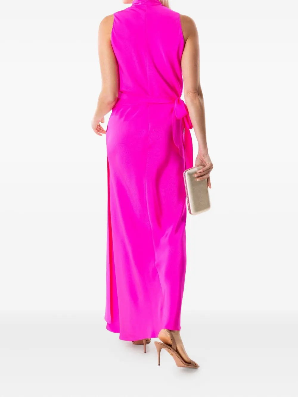 Peter Cohen Vickie maxi-wikkeljurk - Roze