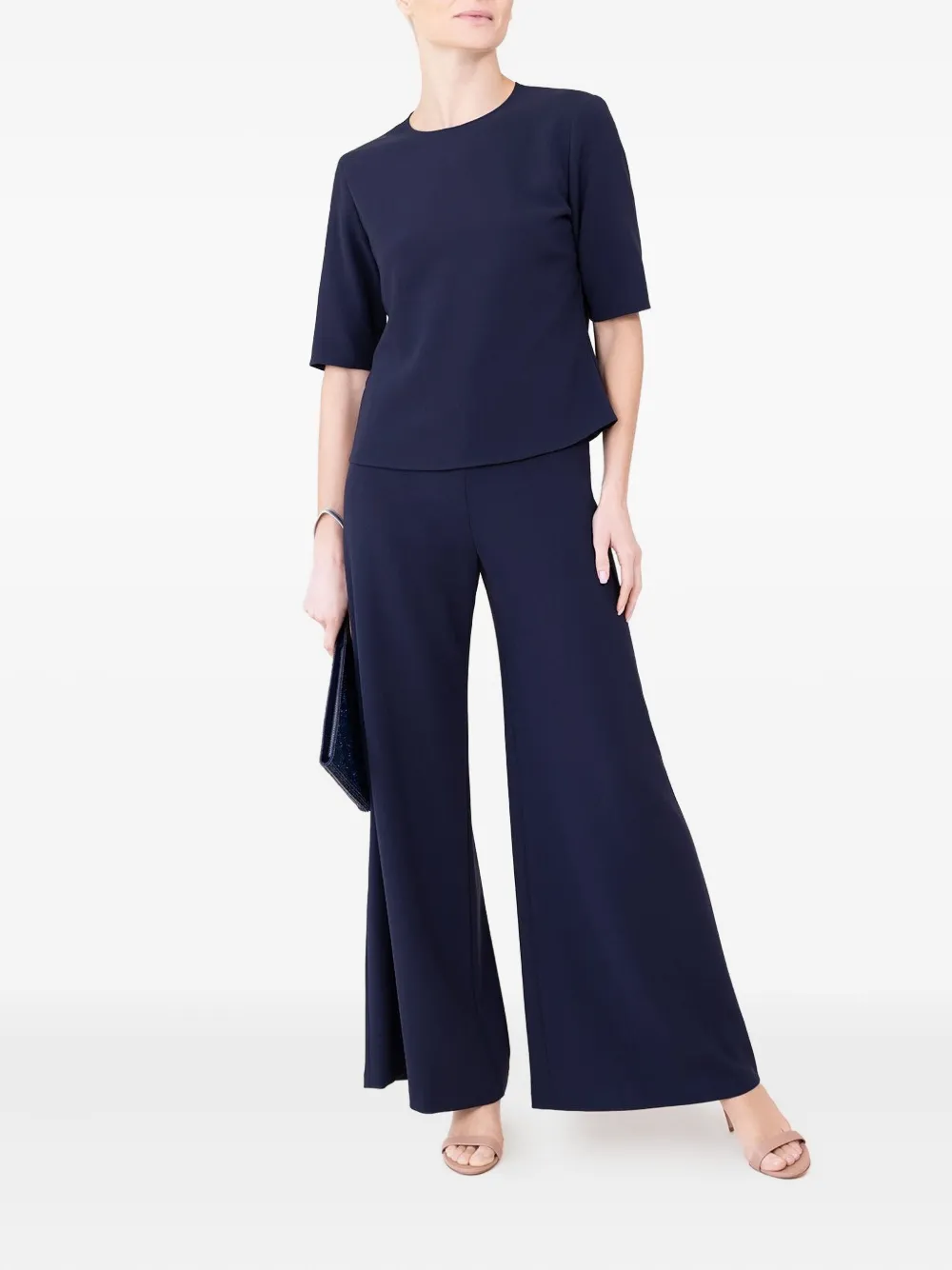 Peter Cohen Dug wide-leg trousers Blauw