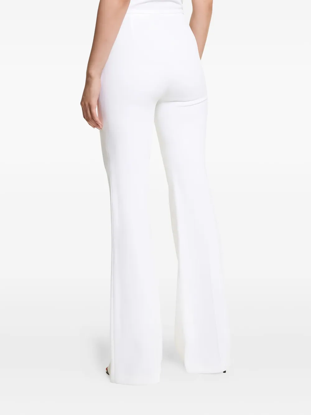 Michael Kors Brooke High-waisted Flared Trousers In Gold