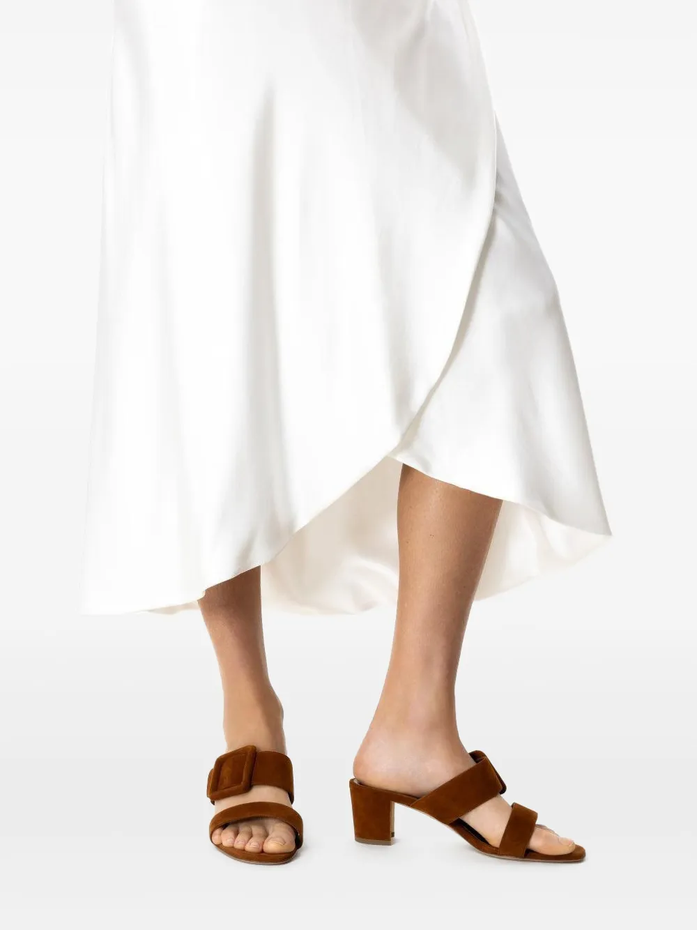 Manolo Blahnik 50mm Titabanew sandals Bruin