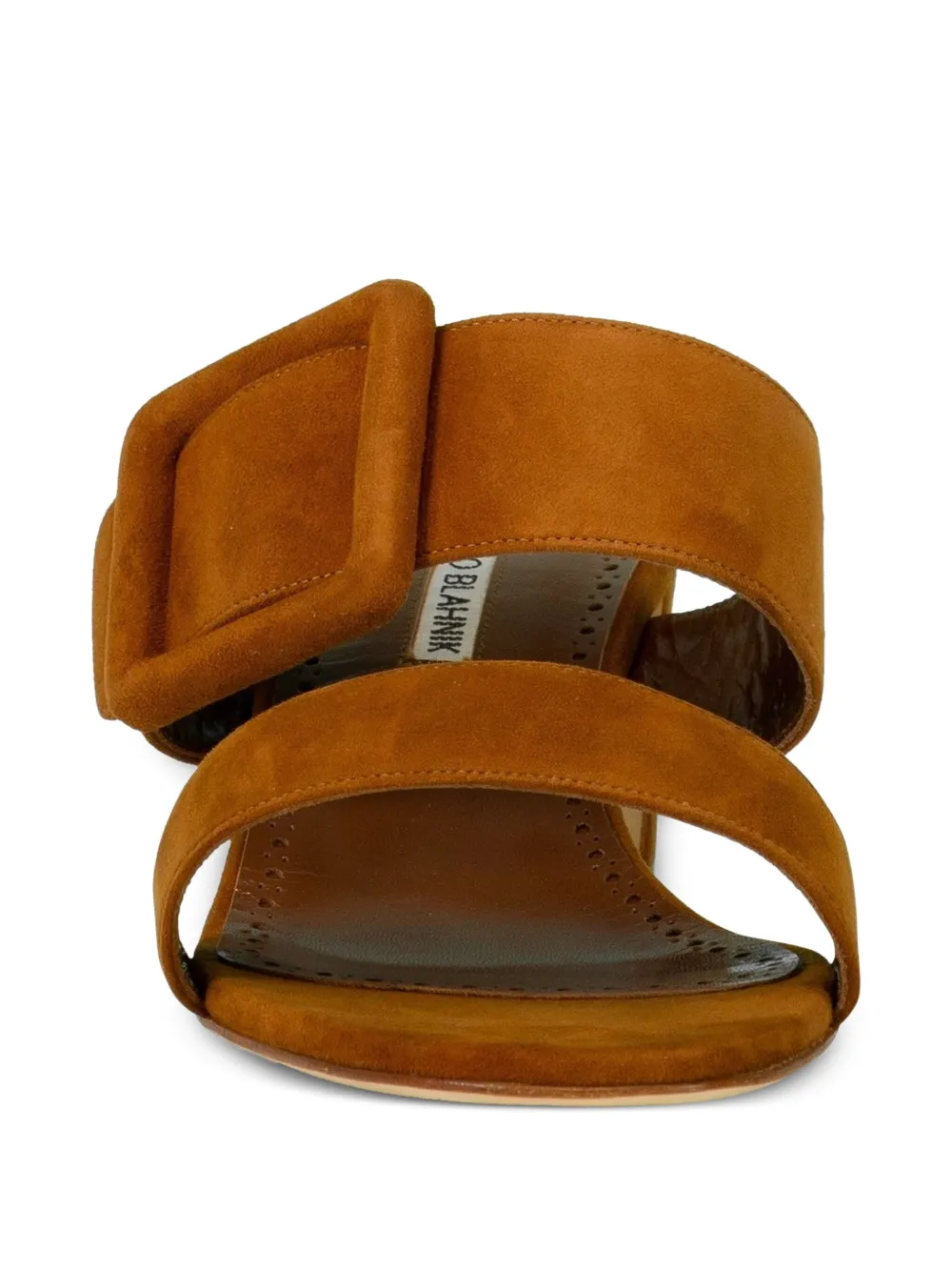 Manolo Blahnik 50mm Titabanew sandals Bruin