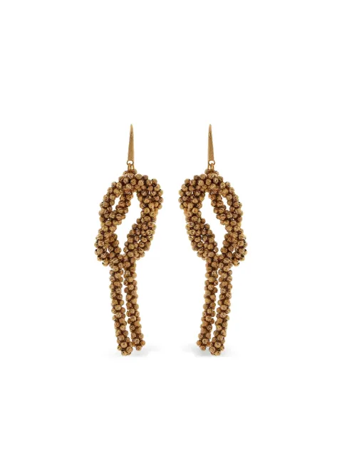 Brunello Cucinelli knot-detail drop earrings