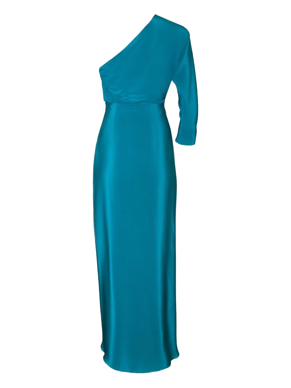  Andres Otalora One-shoulder Draped Dress - Blue 