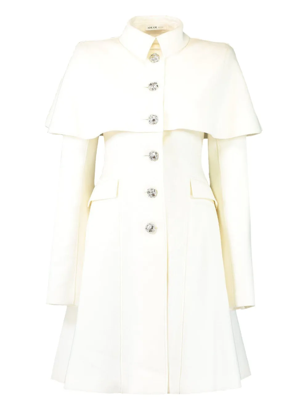 Adeam Cape-design Coat In Nude