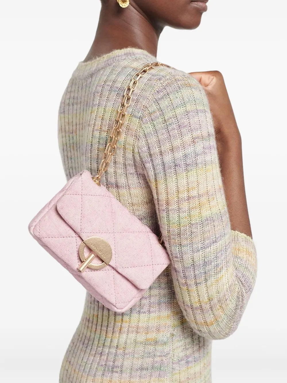 Vanessa Bruno mini Moon shoulder bag - Roze