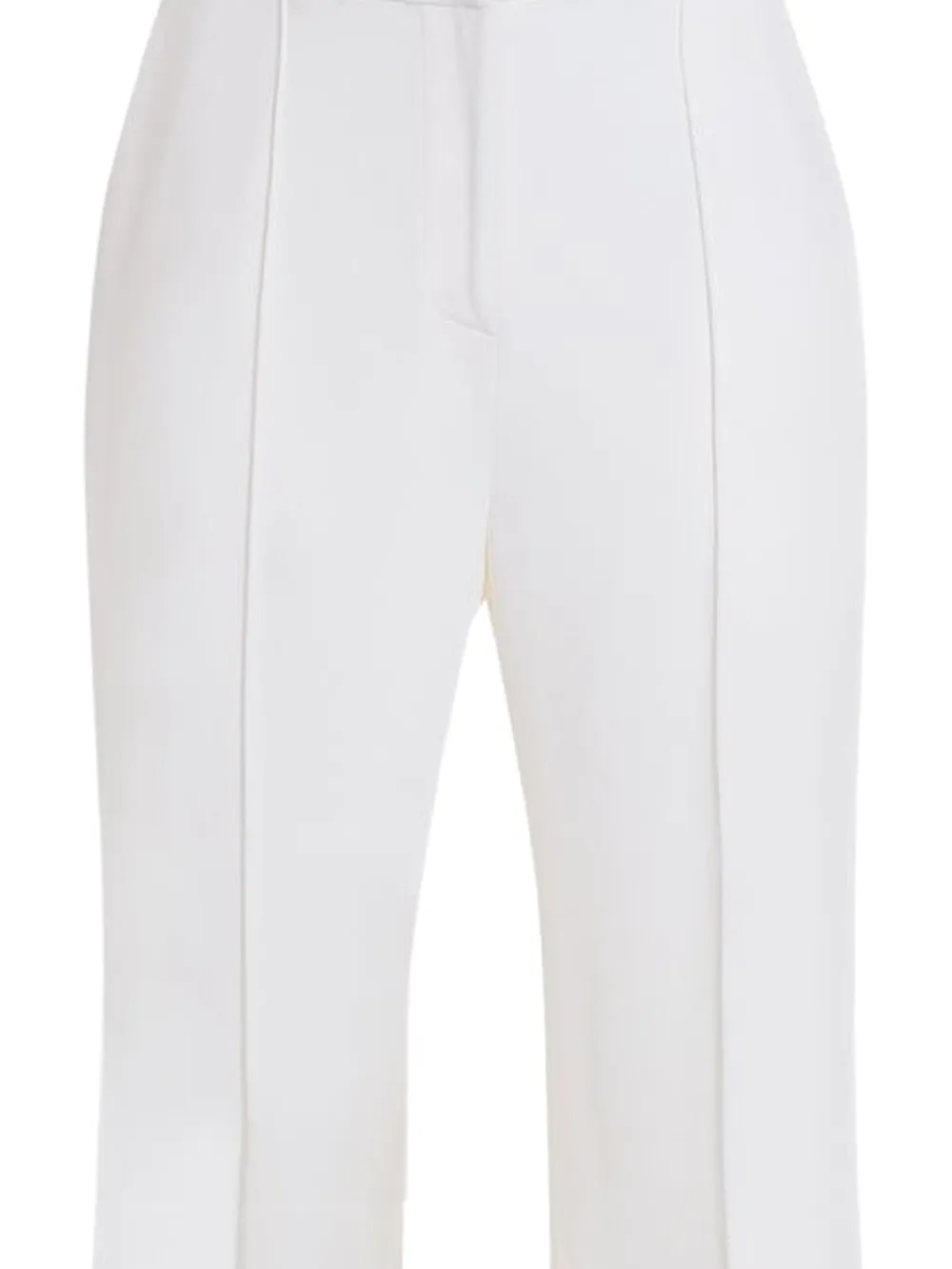 Elie Saab Flared broek met geplooide voorkant - Wit