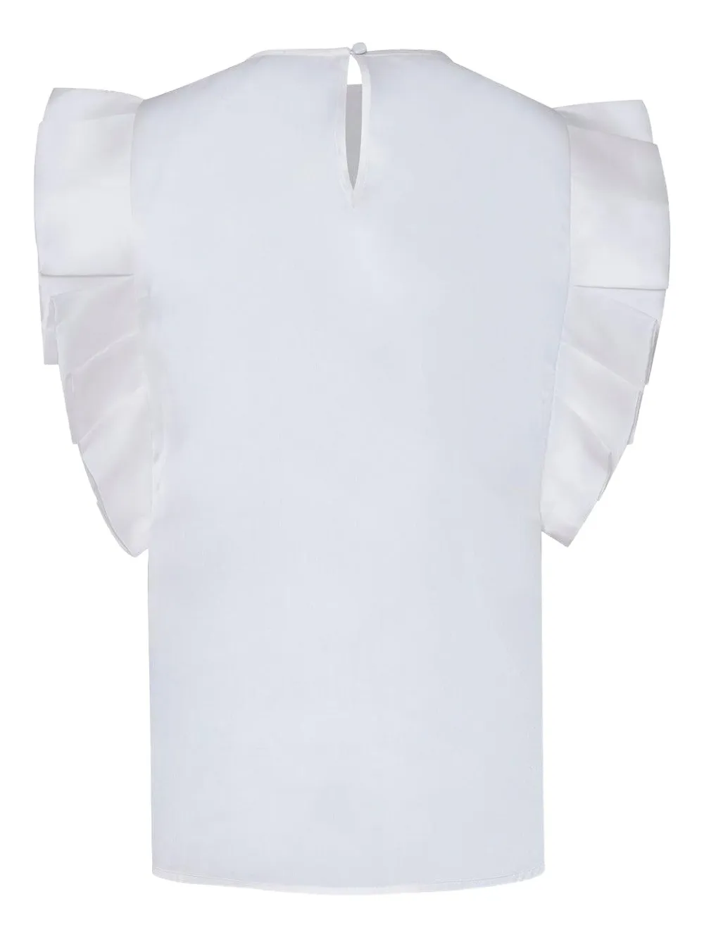 ANDRES OTALORA Arcila pleated ruffle blouse - Beige