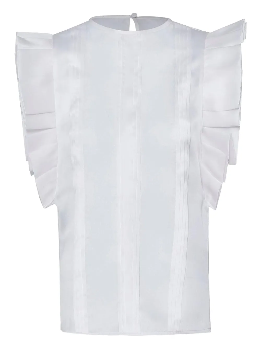 ANDRES OTALORA Arcila pleated ruffle blouse | Neutrals | Image 1