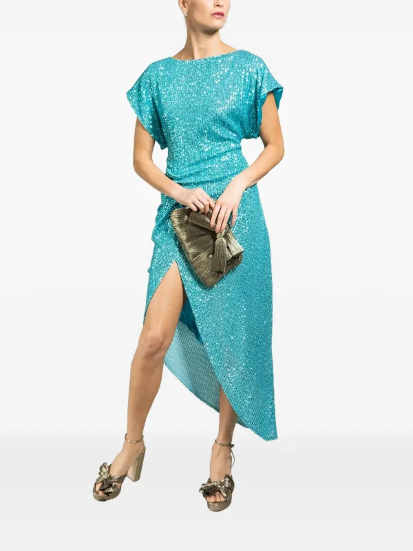 In The Mood For Love Bercot Dress - Blue