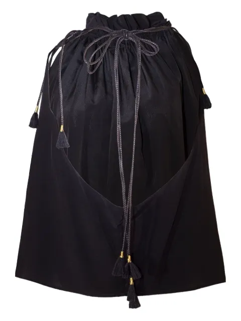 BEATRIZ CAMACHO Bataki ruffled halter-neck blouse