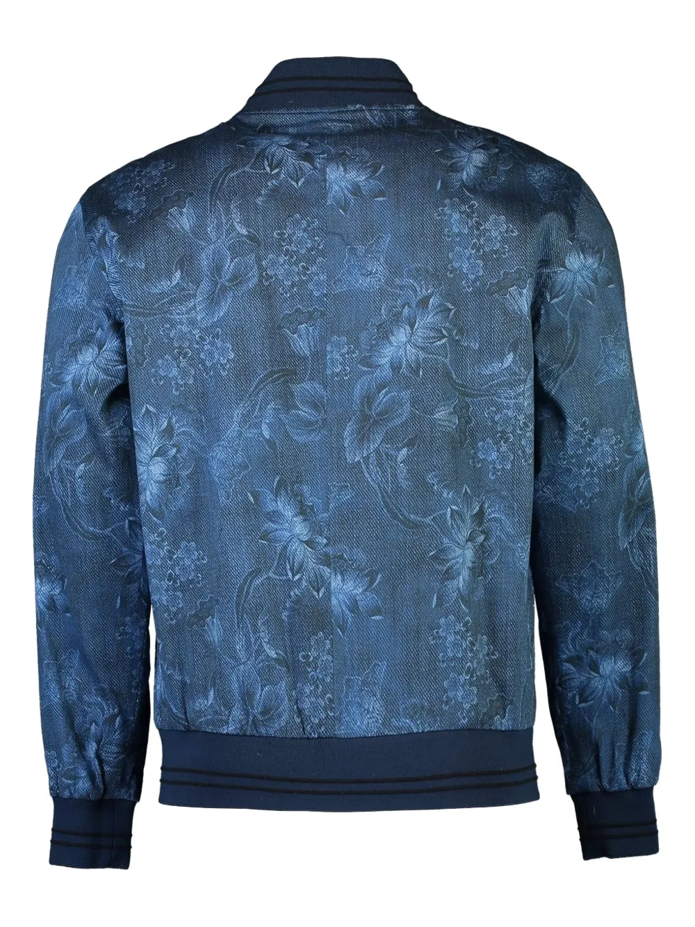 JUNE 79 Pierre bomberjack met bloemenprint Blauw