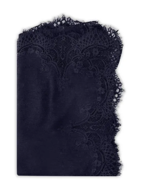 Janavi India lace-trimmed scarf