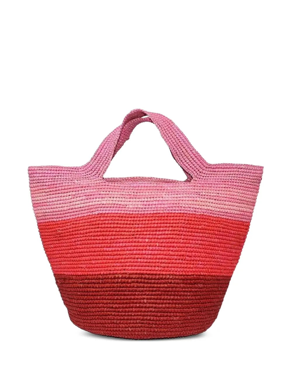 Sensi Studio Striped Tote Bag In Red