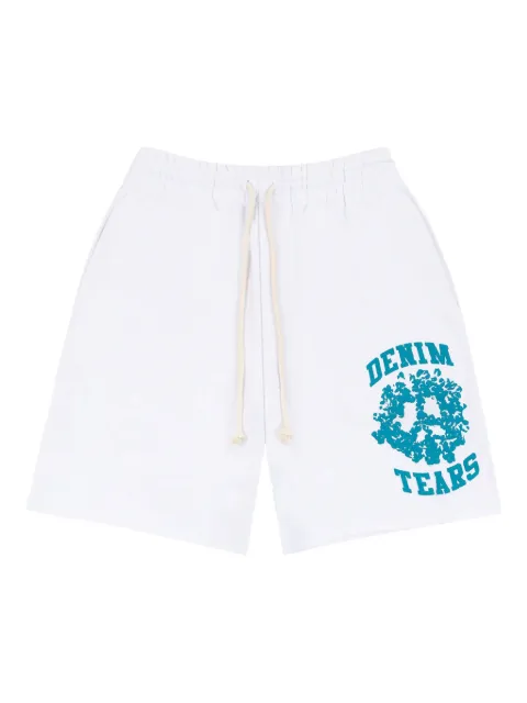 Denim Tears University logo-print track shorts