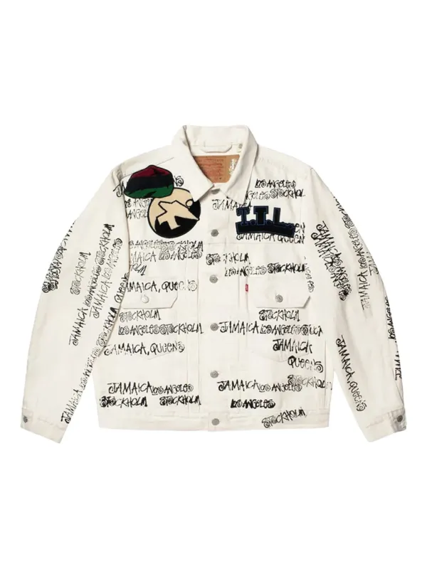 Stussy OUR LEGACY Denim コラボ ベースボールジャケット Stussy OUR LEGACY Denim コラボ ベースボールジャケット