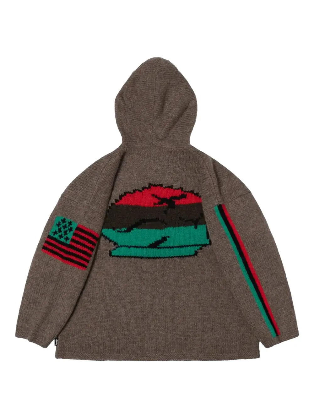 Denim Tears x Stussy flag-detailed hoodie | Hoodies | Image 2