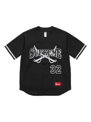 シュプリーム Supreme Old English Baseball Supreme Old English Baseball Jersey Grey Men's - SS25 - US