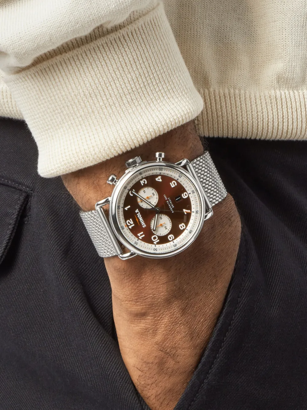Shinola Canfield 43 mm - Rood