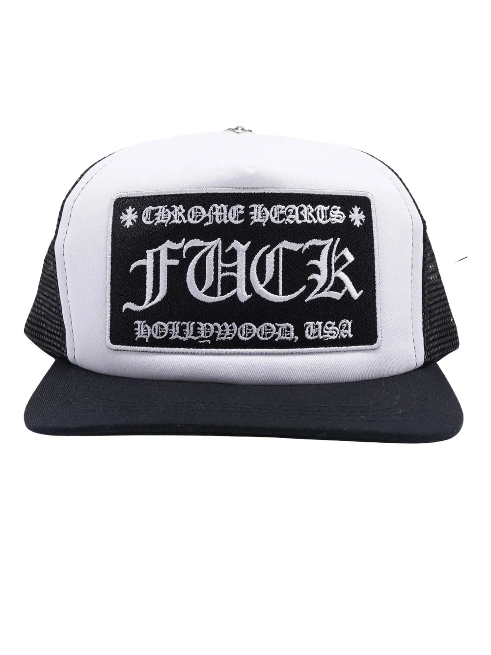 Chrome Hearts Slogan-embroidered "black" Cap In Black