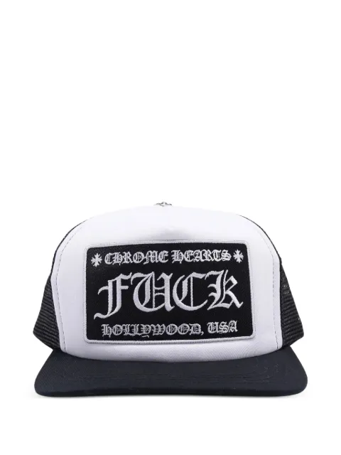 Chrome Hearts gorra con eslogan bordado