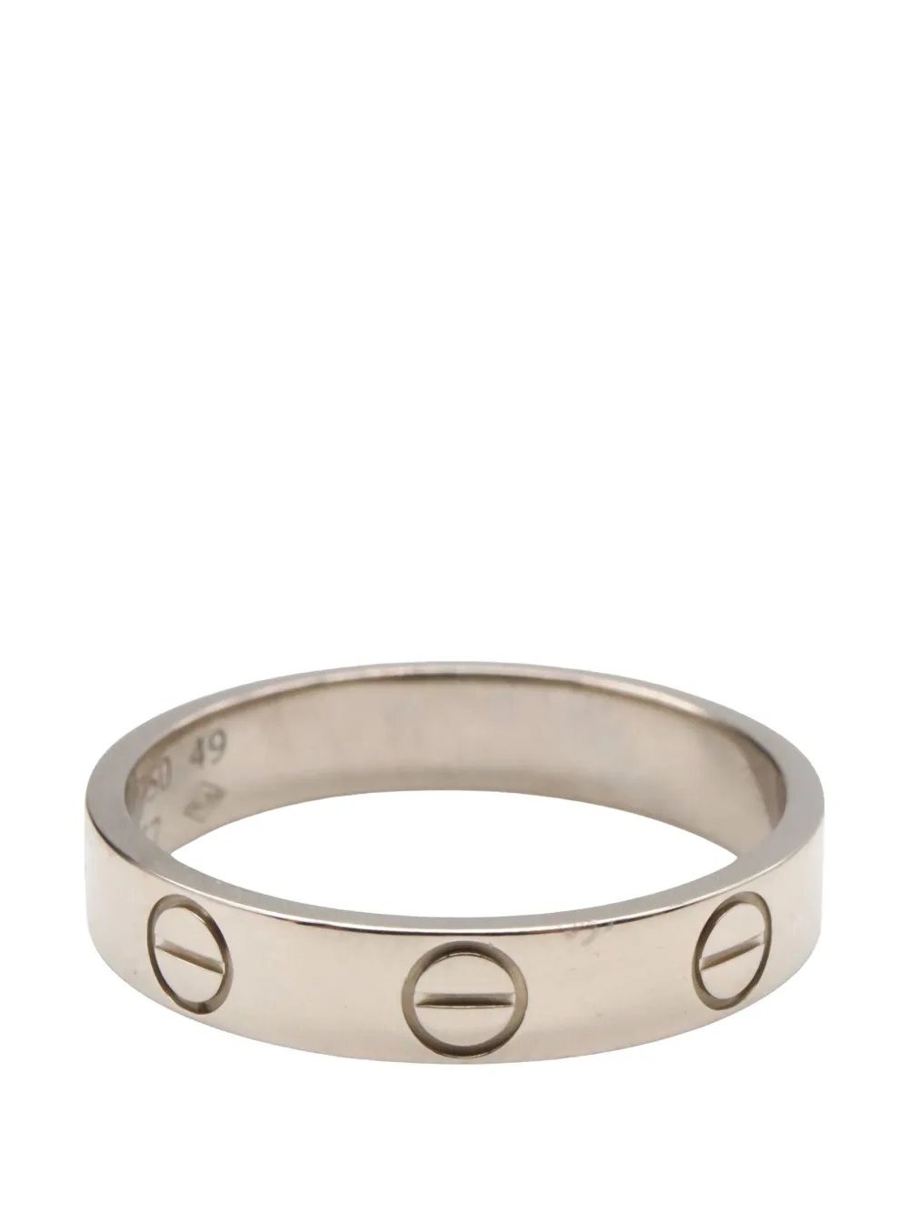 Cartier 2000-2011 18Kホワイトゴールド スモール ラブ リング - シルバートーン Cartier 2000-2011 18Kホワイトゴールド スモール ラブ リング - シルバートーン