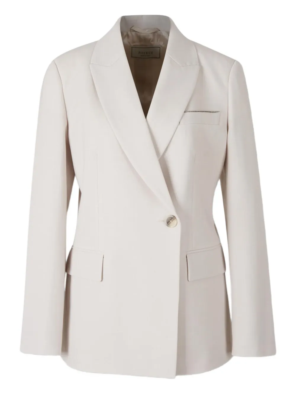 Peserico double-breasted blazer | Neutrals | Image 1