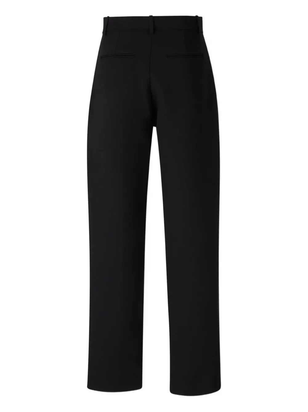 KHAITE High waist plooibroek - Zwart