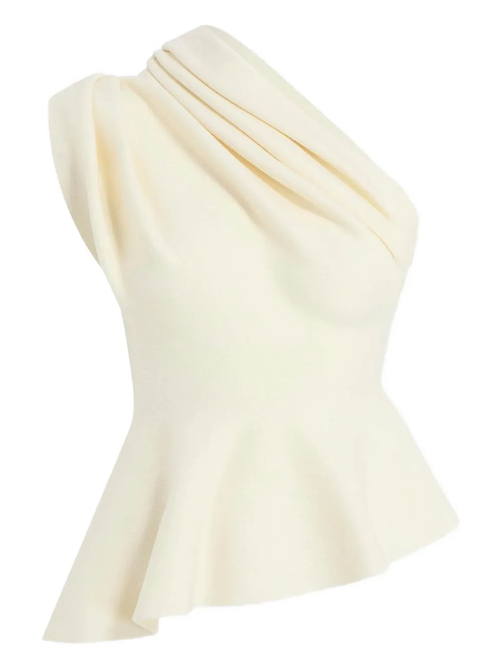 KHAITE draped one-shoulder top | White | Image 1