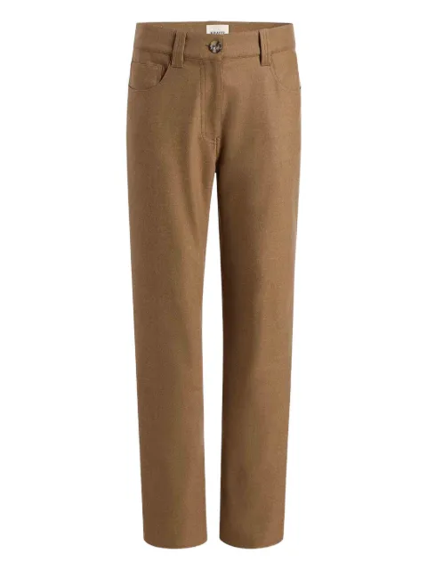 KHAITE straight-leg wool-blend trousers