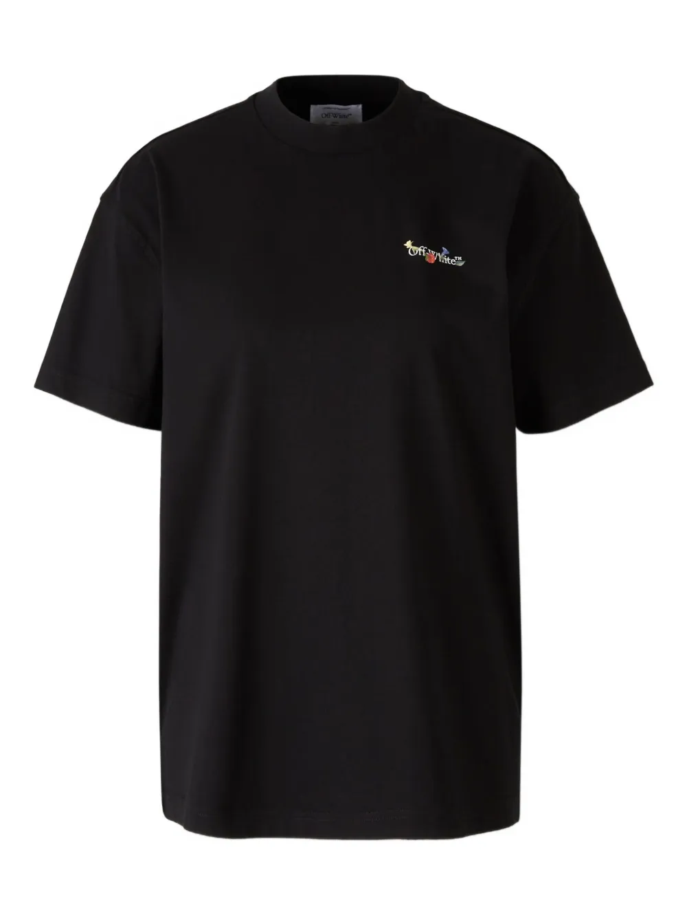 Off-White floral logo T-shirt - ブラック Off-White floral logo T-shirt - ブラック