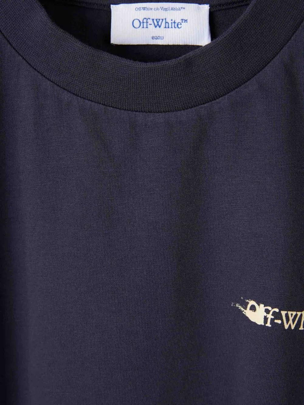 Off-white Graphic Logo T-shirt In Blue