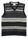 Aimé Leon Dore Stadium striped ""Black/White"" vest